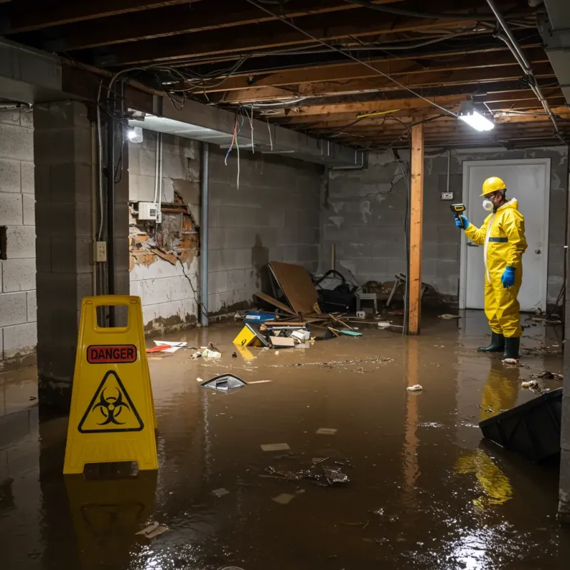 Flooded Basement Electrical Hazard in Dooms, VA Property